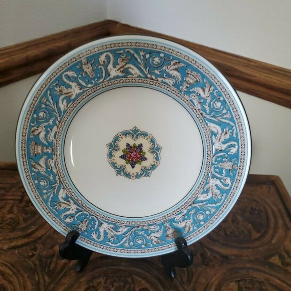 FLORENTINE TURQUOISE Wedgwood SALAD PLATE bone china made in England